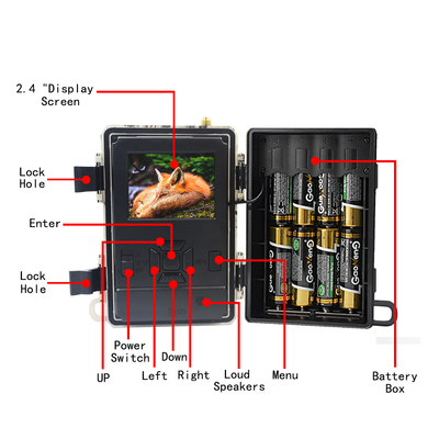 4.8 CGの移動式道のカメラ24MP LTE 4G Simカード
