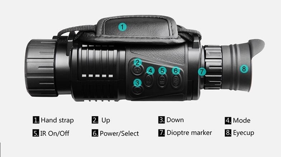 NV2180 Monocular Monocular夜間視界HDの屋外のキャンプ13MP昼も夜も